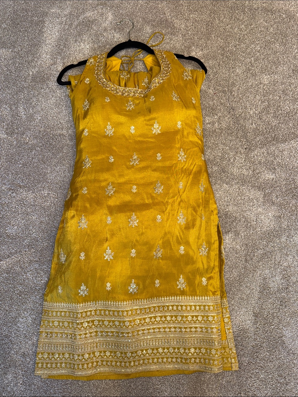 Yellow Indian sharara Gharara with dupatta
